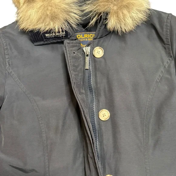 WOOLRICH Arctic Parka in Urban Touch with Detachable Fur size Small - Picture 9 of 16